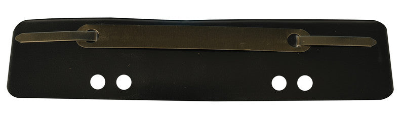 Heftstreifen/Heftverschluss 150 × 34 mm, Kunststoff, Schwarz – mit Abheftvorrichtung – 25 Stk