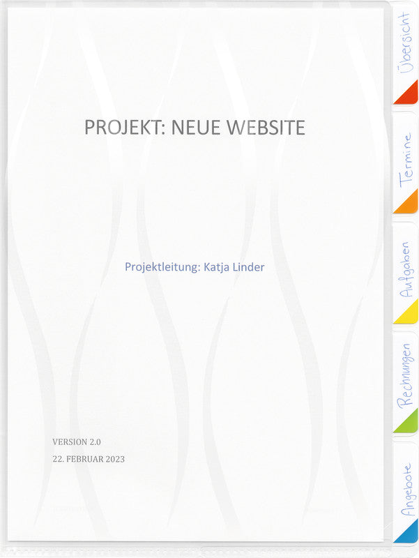 Kolma Sichtmappe A4 – transparent, Kunststoff, glänzend, 180 µm