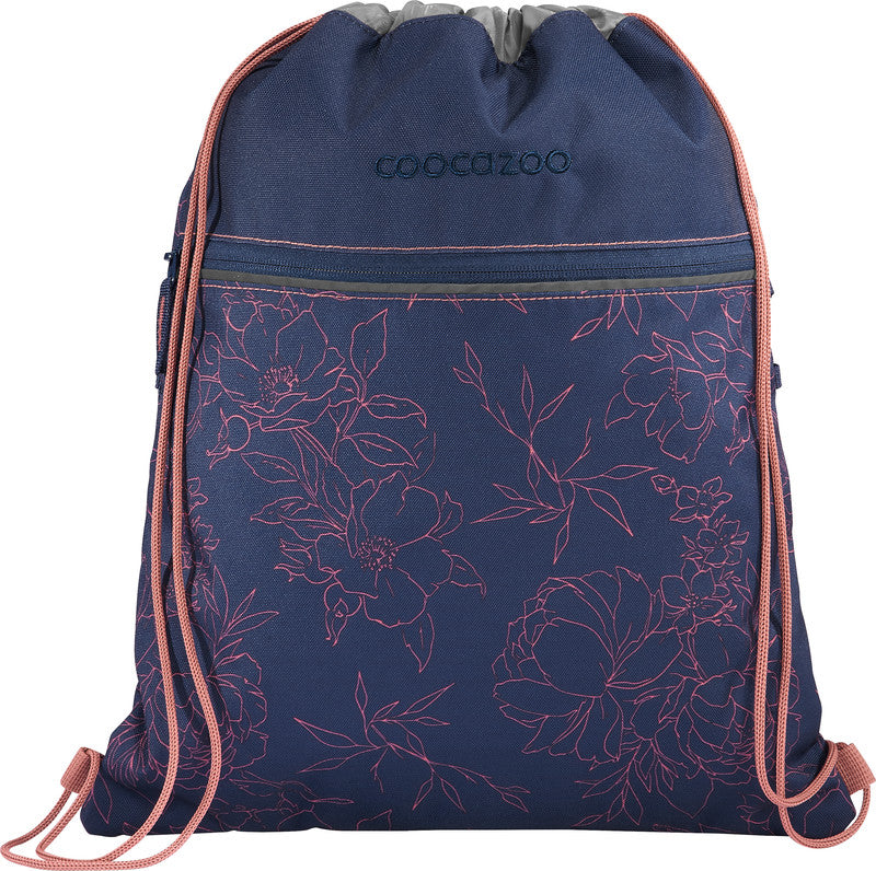 Coocazoo Sportbeutel – 10 l, Motiv Sweet Rose, wasserabweisend, 34 × 43 cm