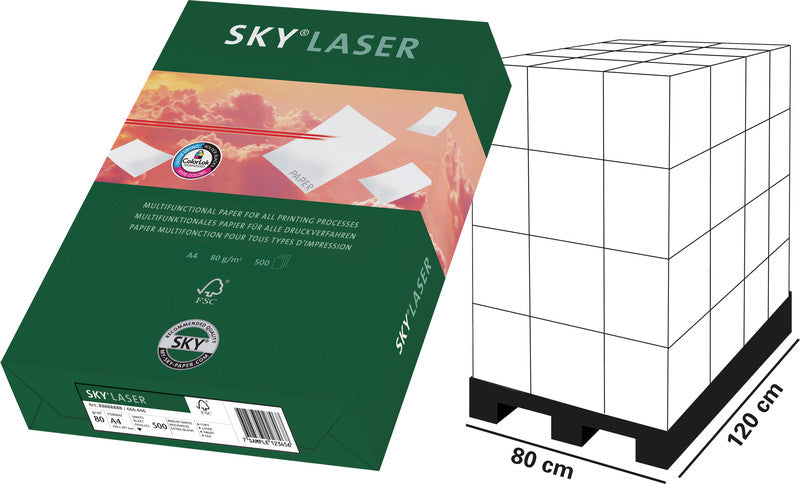 Schneidersöhne Kopierpapier – A4, 80 g/m², hochweiss – für Inkjet/Laser/Kopierer – FSC – 500 Blatt