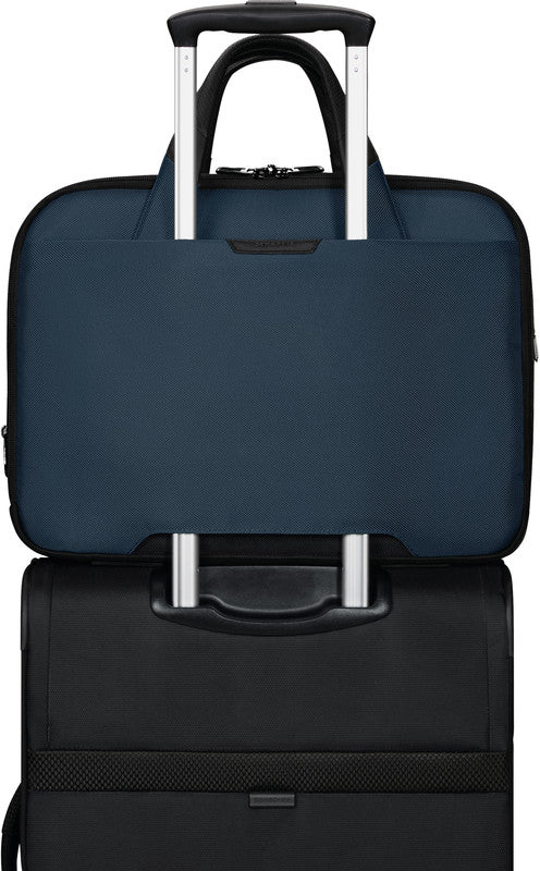 Samsonite Pro-DLX 6 Notebook-Tasche – für Notebooks bis 15,6", 16/23 l, RFID-Fach, USB-Port, Nylon, blau