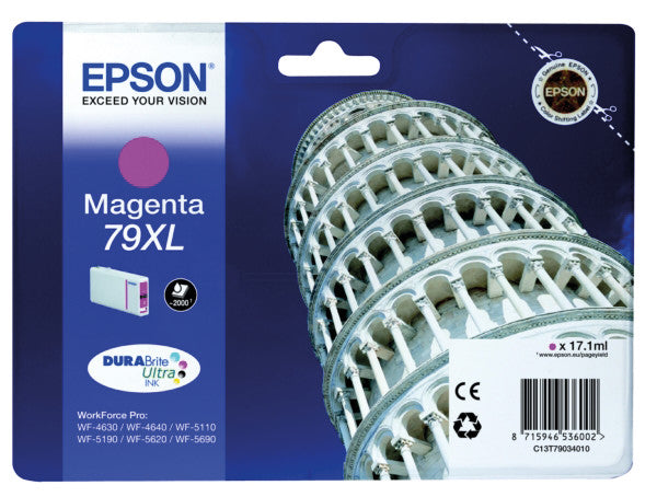 Epson Tintenpatrone 79XL, Magenta, XL, 2'000 Seiten