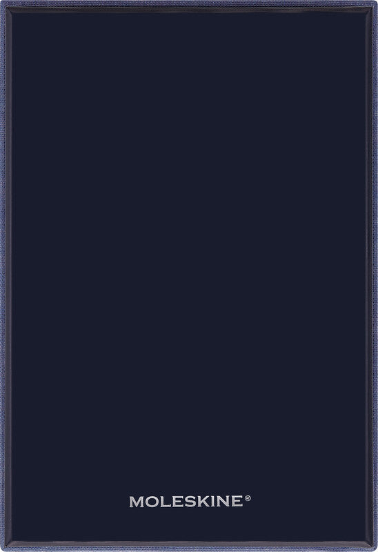 Moleskine Notizbuch, 90 × 140 mm, liniert, Leimbindung, Hardcover, 160 Seiten, 100 g/m² – blau, 2er-Pack