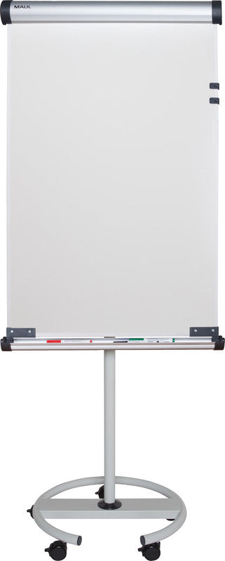 MAUL Flipchart solid flip2use – 66 × 97 cm, weiss, Metall