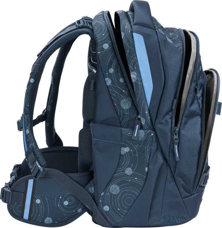 Coocazoo Rucksack Mate – Blue Orbit – 30 l, 30 × 46 × 23 cm – für Tablet- oder Notebook-Tasche 11″