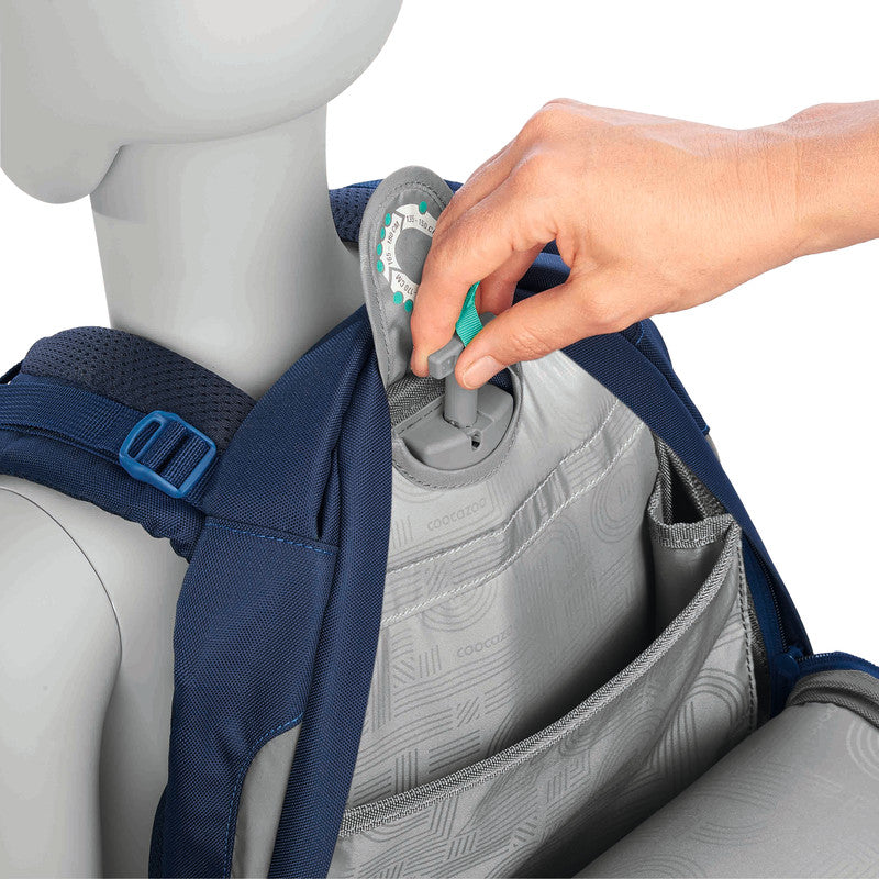 Coocazoo Schulrucksack Mate – Blue Motion – Blau – 30 l, 30,0×44,0×23,0 cm – Recycelte Materialien