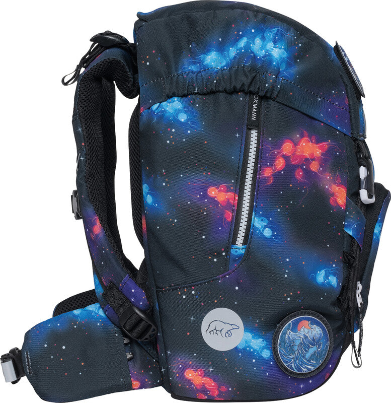 Beckmann Classic Schulrucksack – Ninja Elements – 24,0×37,0×25,0 cm – aus recycelten PET-Flaschen hergestellt