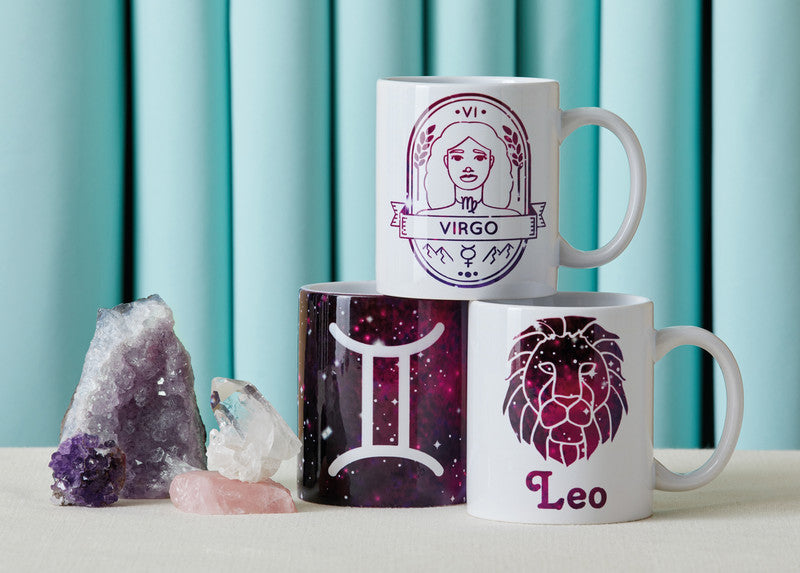 Cricut Tasse – 0,44 l, Keramik, Weiss, 2 Stück, für Cricut Tassenpresse Mug Press