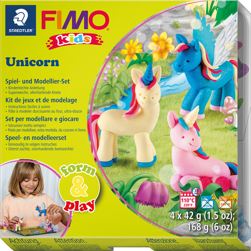 Staedtler Modelliermasse-Set Unicorn – 4 Blöcke
