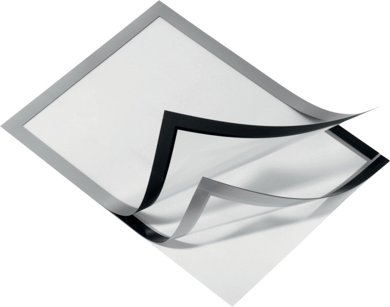 Durable DURAFRAME Magnetrahmen – A4 – Silber – 2er-Pack