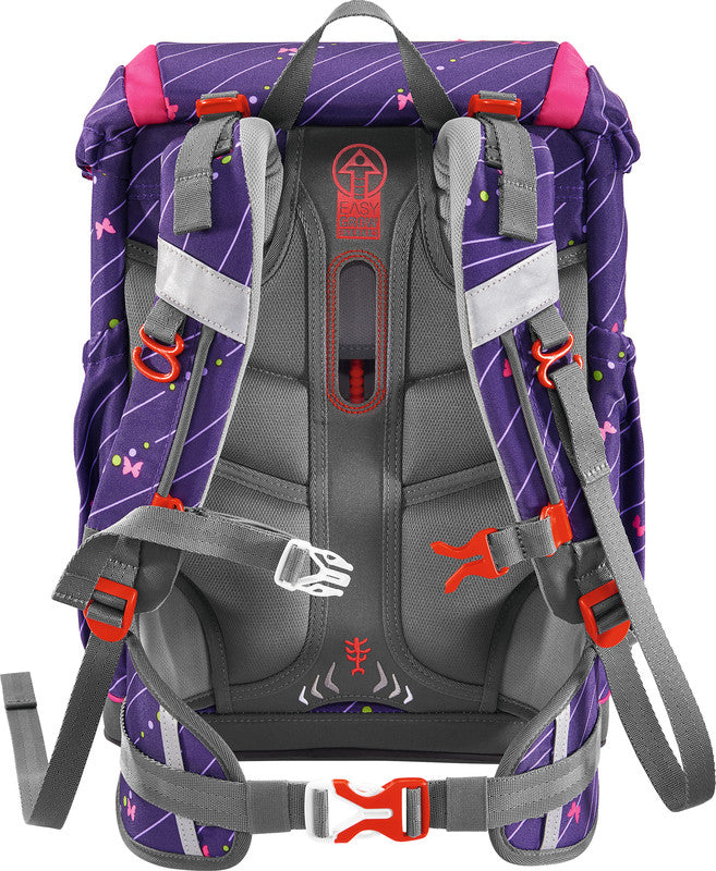 Step by Step Schulrucksack Grade – Shiny Butterfly – B 28,0 × H 41,0 × T 20,0 cm – recycelte Materialien
