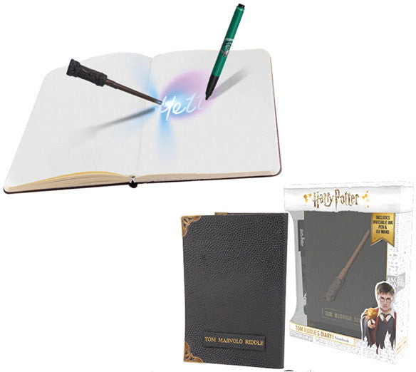 Tagebuch Harry Potter Tom Riddle – mit UV-Stift, mit Zauberstab – 72 Seiten – 140 × 210 mm – gebunden