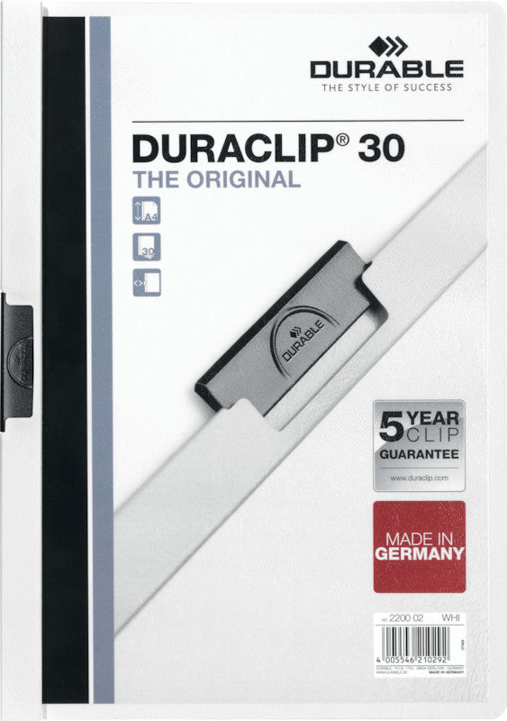 Durable Unterschriftenmappe – A4, weiss, Kunststoff