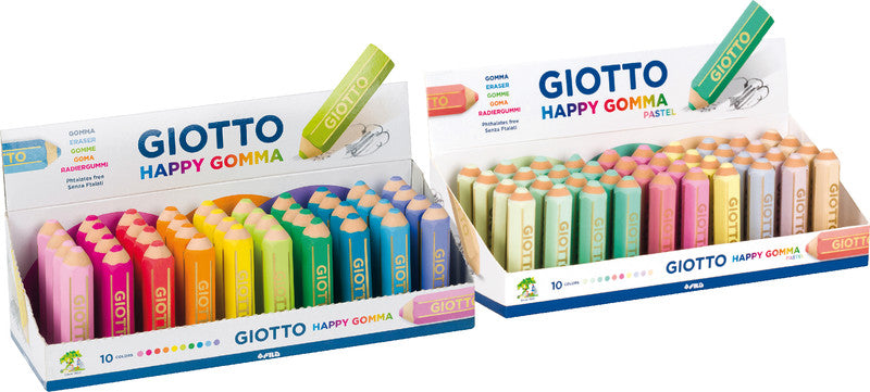Giotto Radierer – für Bleistifte, Farbstifte – 65 × 15 × 15 mm – sortiert