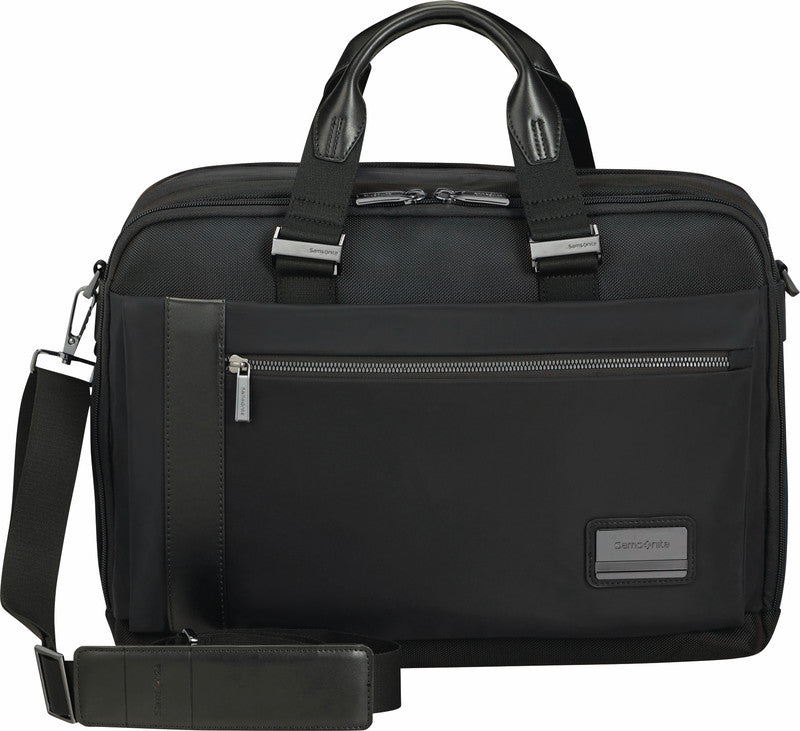 Samsonite Notebook-Tasche – 20/24 l, für Notebooks bis 15,6", Polyester, schwarz, 43 × 31 × 13,2/21,5 cm