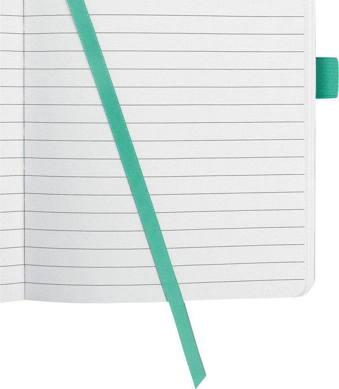 Sigel Notizbuch A5, liniert, Fadenheftung, Karton, 174 Seiten, perforiert, 80 g/m² – mintgrün