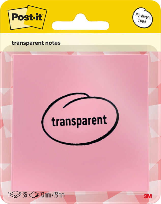 Post-it Haftnotizen – 76×76 mm – Pink, 36 Blatt