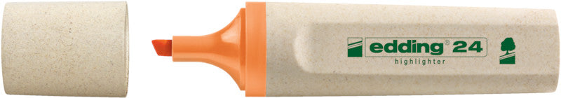 Edding EcoLine Textmarker Orange – Keilspitze, 2–5 mm, nachfüllbar, Blauer Engel