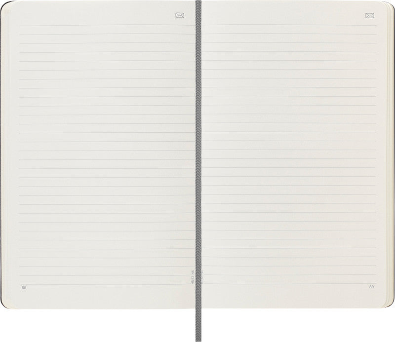 Moleskine Notizbuch, Leimbindung, Hardcover, 176 Seiten, 100 g/m² – schwarz, für MOLESKINE Notes-App