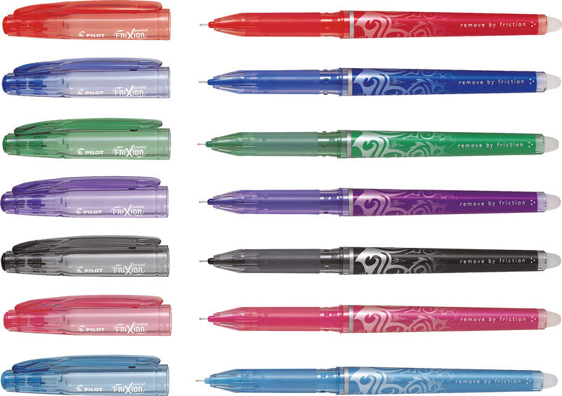 Pilot FriXion Point – radierbarer Tintenroller mit Kappe, 0,5 mm, rot