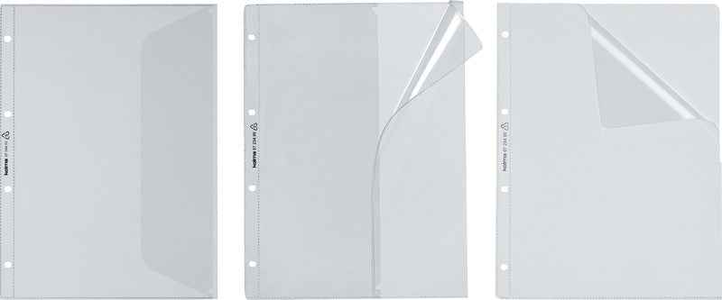 Kolma Sichtmappe A4 – transparent, Kunststoff, glänzend, 140 µm, 10er-Pack