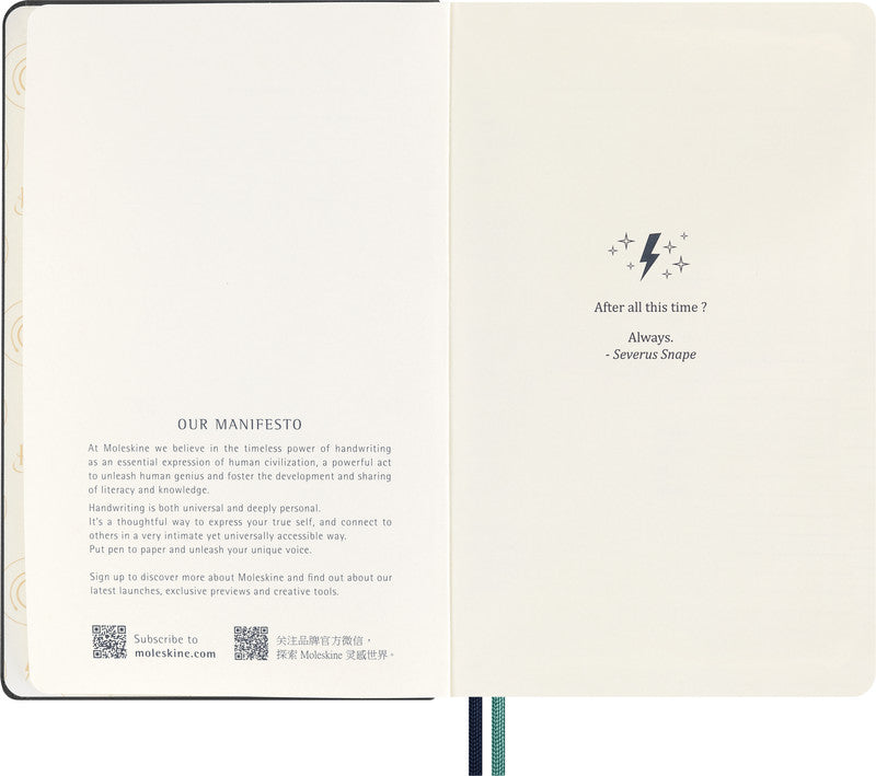 Moleskine Notizbuch, 130 × 210 mm, liniert, Leimbindung, 176 Seiten, 100 g/m² – blau