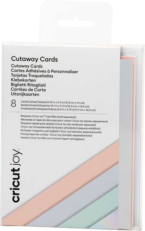 Cricut Klebekartenset – für Cricut Joy – 108 × 140 mm – sortiert – Set, 24-teilig