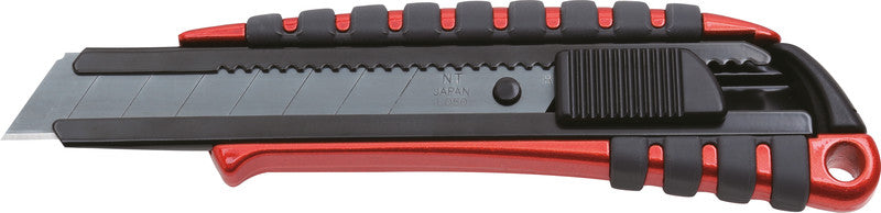 NT Cutter PMGL-EVO1R – Abbrechmesser 18 mm, Sperre, rostfreier Stahl, rot, inkl. 1 Klinge