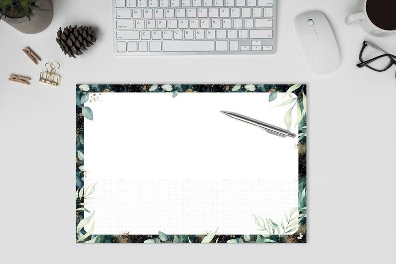 Sigel Schreibunterlage JOLIE – Glamouröse Blätter – 420 × 297 mm – Papier