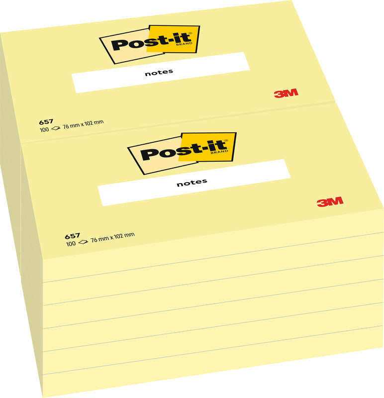Post-it Haftnotizen – 102×76 mm – gelb, 100 Blatt, PEFC