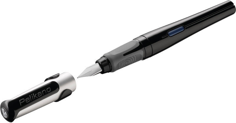 Pelikano – Federspitze L – für Linkshänder – Schwarz, Blau – Patronen