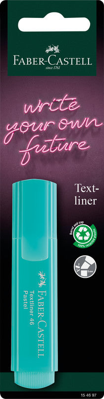 Faber-Castell 46 Pastell Textmarker Farben sortiert Pastell – Keilspitze, 1–5 mm, nachfüllbar