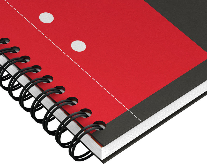 Oxford Collegeblock, Spiralbindung, 80 Blatt, 10-fach gelocht, perforiert, 80 g/m² – Grau, für SCRIBZEE App