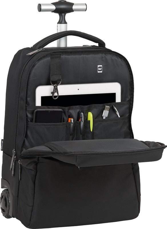 Safta Notebook-Trolley – 28,9 l, für Notebooks bis 15,6", Nylon, schwarz, 32 × 43 × 21 cm