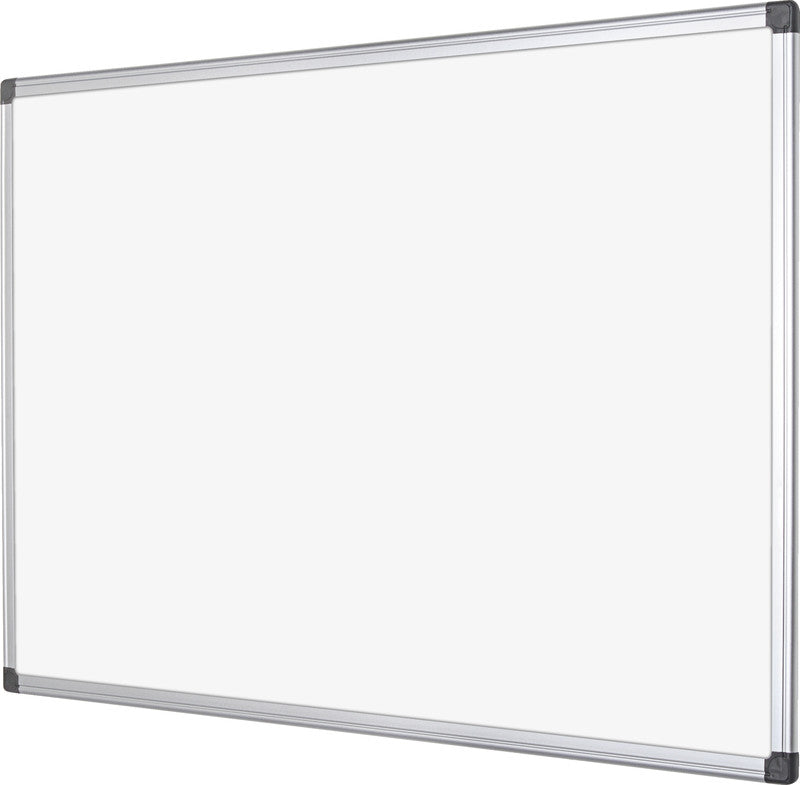 Q-connect Whiteboard – 90 × 60 cm, Emaille, magnetisch, Aluminiumrahmen, Wandmontage