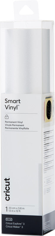 Cricut Vinylfolie schimmernd selbstklebend – Silber – 33 × 366 cm – für Schneideplotter Maker 3