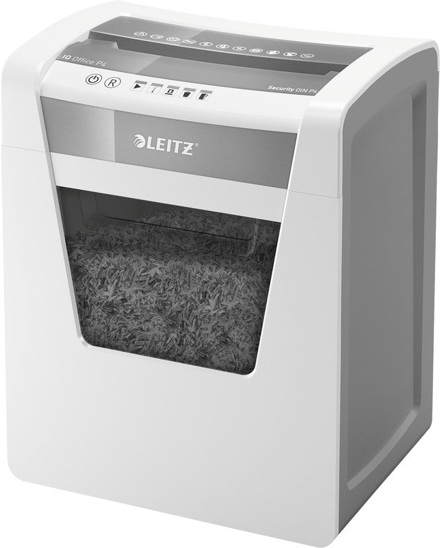 Leitz IQ Office – Aktenvernichter, DIN P-4, Partikelschnitt 4 × 40 mm, 15 Blatt, 23 l, A4