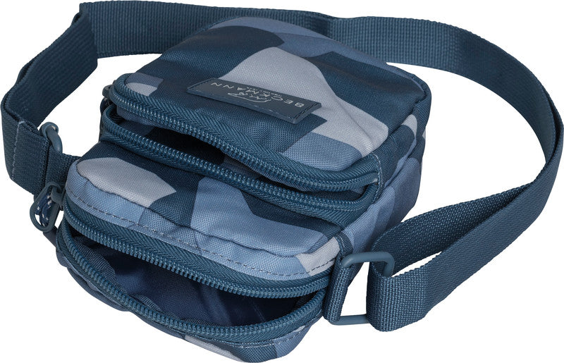 Beckmann Umhängetasche – Motiv Blue Camo, 11 × 17 × 5 cm, Polyester (PES)