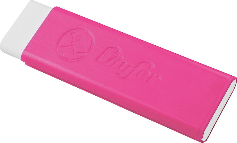Laufer Radierer – für Bleistifte und Farbstifte – 21 × 7 × 21 mm – pink