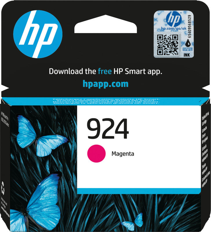 HP Tintenpatrone 924, Magenta, 400 Seiten – für Tintenstrahldrucker/Multifunktionsgeräte