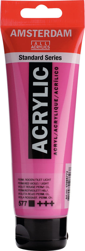 Royal Talens Amsterdam – Acrylic Standard – Acrylfarbe – Hell permanent rotviolett, 120 ml