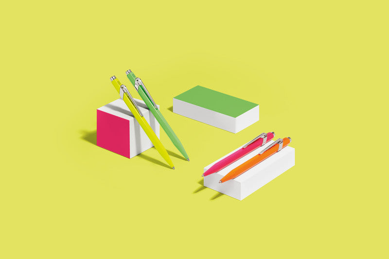 Caran d-Ache Kugelschreiber – gelb fluo, Aluminium