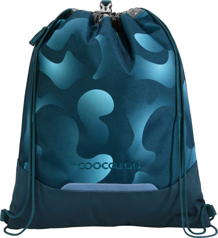 Coocazoo Sportbeutel – 4,5 l, Motiv Aqua Flow, wasserabweisend, 34 × 43 cm