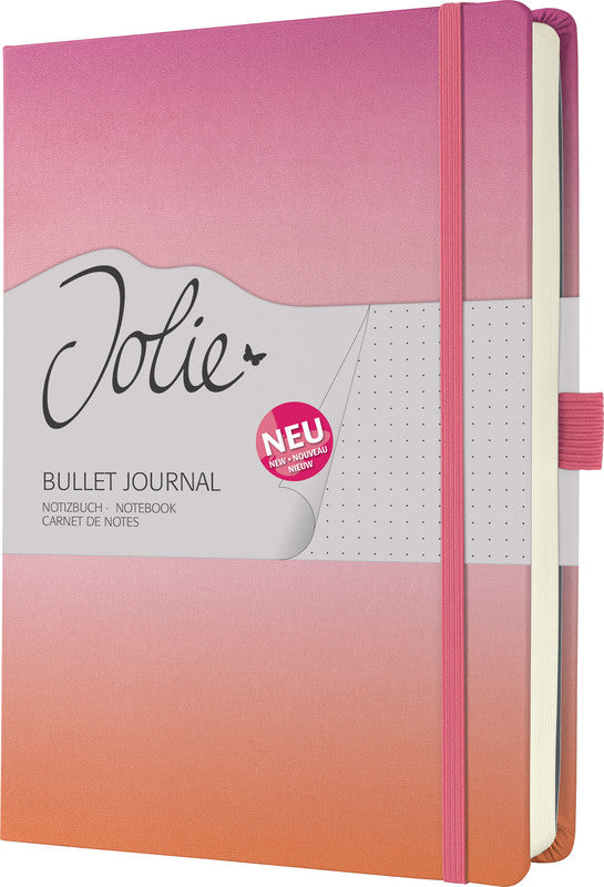 Sigel Notizbuch, A5+, punktkariert, Fadenheftung, Hardcover, 200 Seiten, 120 g/m² – mehrfarbig
