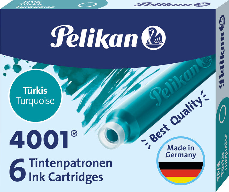Pelikan Tintenpatronen 4001 – türkis, geruchsarm