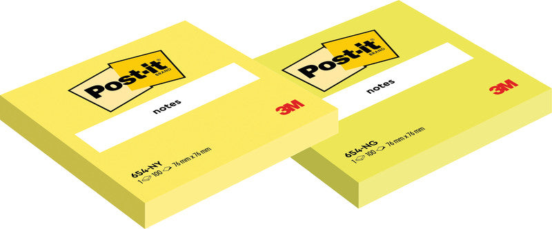 Post-it Haftnotizen – 127×76 mm – Neongelb, 100 Blatt, PEFC