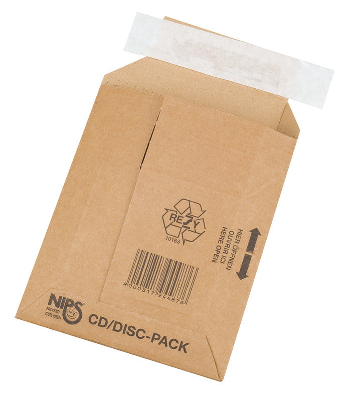 Elco Karton-Versandtasche – 140 × 165 mm, Karton, Braun, Selbstklebend, Aufreissperforation – 1 Stück