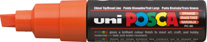 Uni-Ball Non-Permanent-Marker – Keilspitze 8 mm – Orange