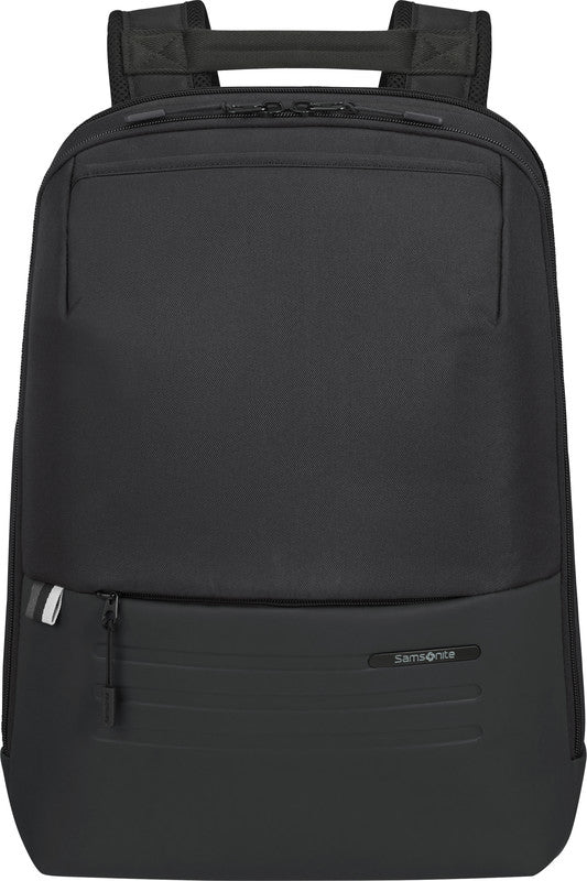 Samsonite Stackd Biz Notebook-Rucksack – 16,5 l, Aufsteckfunktion, USB-Port, recyceltes PET (rPET), schwarz
