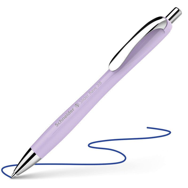 Schneider AG Schneider Slider Rave XB Kugelschreiber – Blau, Spitze 0,7 mm, Druck, Pink, dokumentenecht, nachfüllbar